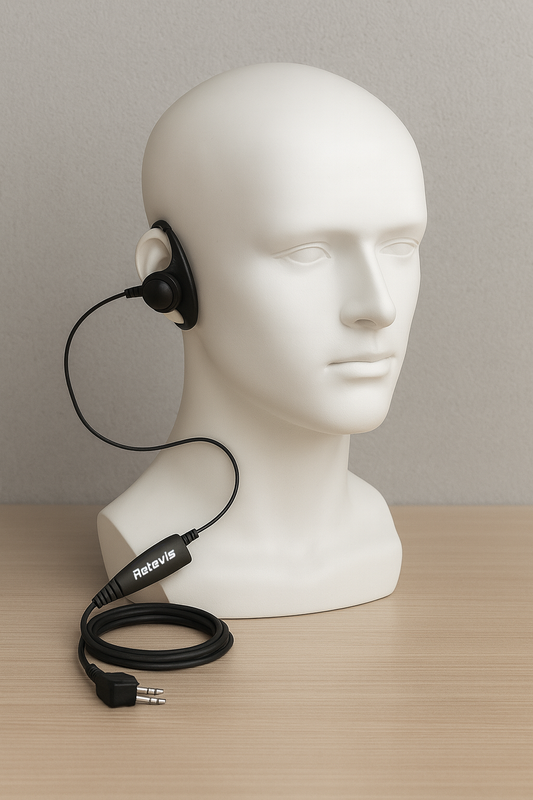 Retevis D Shape Earpiece For RT622 Walkie Talkie Radios